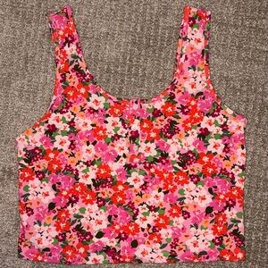 Floral Sleeveless Women's Top
